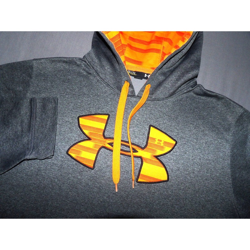 Under Armour Gray Pull Over Performance Hoodie Sweatshirt Men's XL